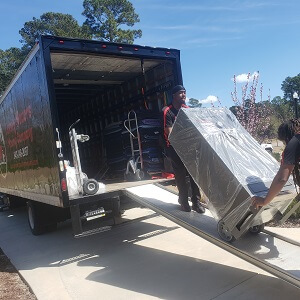 gun safe move, Myrtle Beach, Horry County, South Carolina unloading